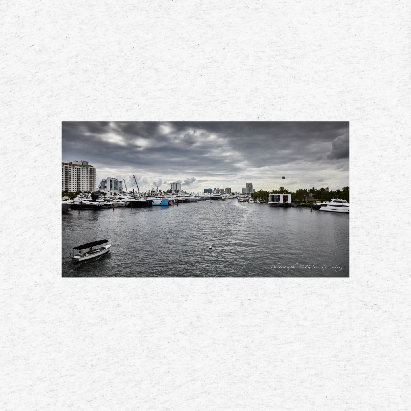 2019 FLIBS Boat Show - White Tri-Blend Bella 3413 T-Shirt